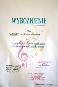 XVII Międzyszkolny Konkurs Piosenki "Śpiewać każdy może"- 27.05.2024r.